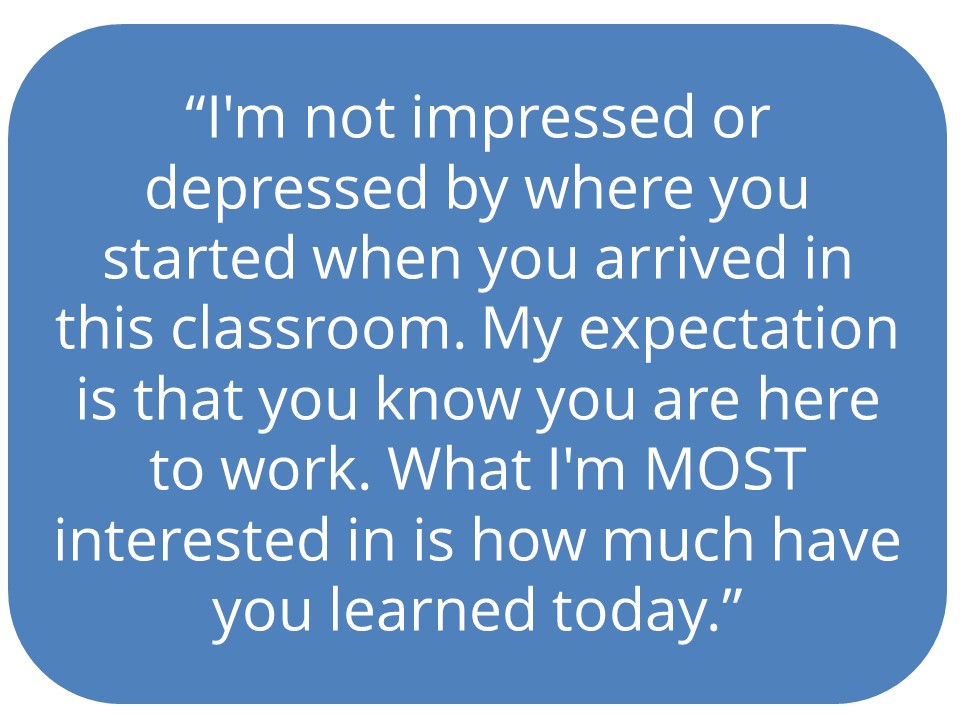 I Am Not Impressed: Under-Achieving Learners in Our Schools - Growth