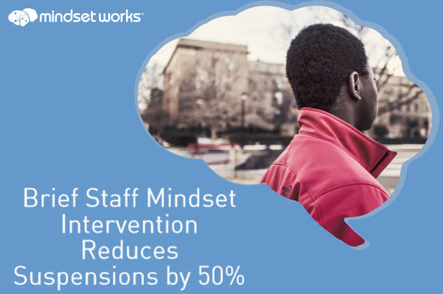 Shifting Mindsets Cuts Suspensions in Half