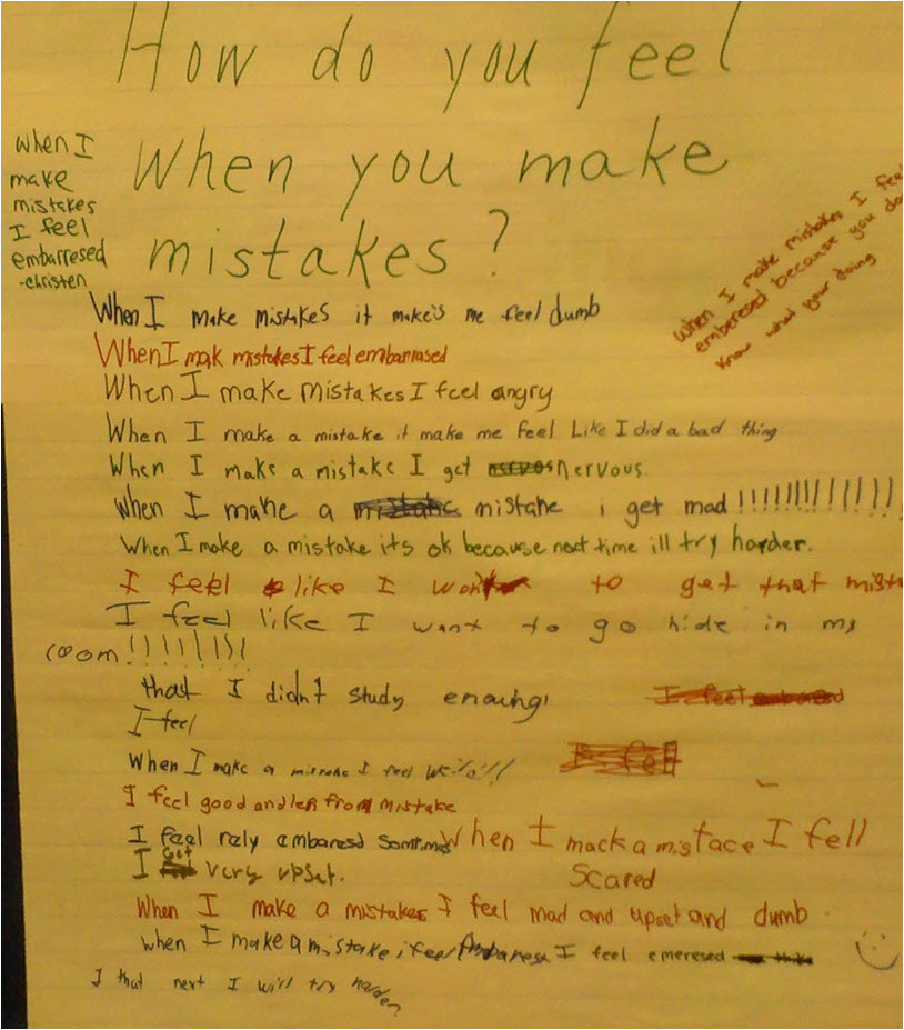 how do you feel mistakes